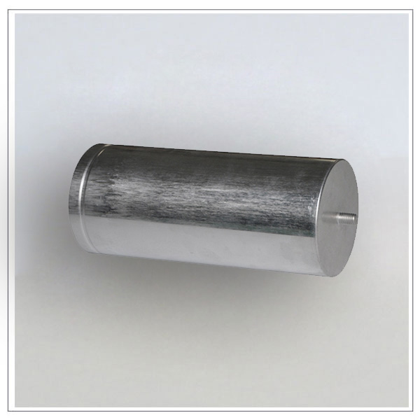 Aluminum shell (with inner and outer studs at the bottom)